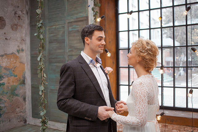 Годовщина свадьбы в стиле бохо, церемония