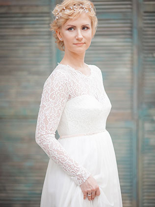 Годовщина свадьбы в стиле бохо, образ невесты