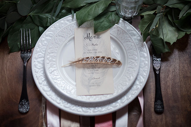 Годовщина свадьбы в стиле бохо, меню