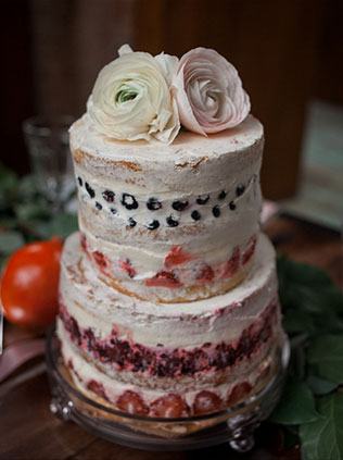 Годовщина свадьбы в стиле бохо, свадебный торт