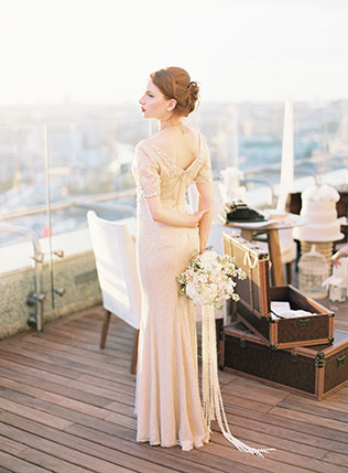 годовщина свадьбы на крыше, фотосессия на крыше