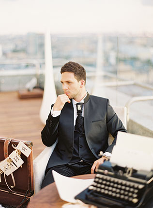 годовщина свадьбы на крыше, фотосессия на крыше