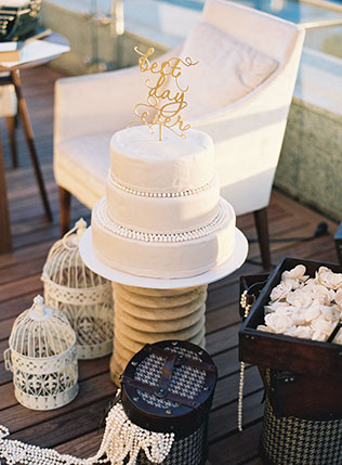 годовщина свадьбы на крыше, торт