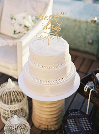 годовщина свадьбы на крыше, торт