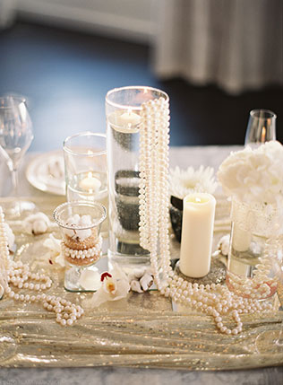 годовщина свадьбы на крыше, декор стола