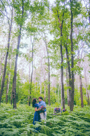 годовщина свадьбы в сказочном лесу