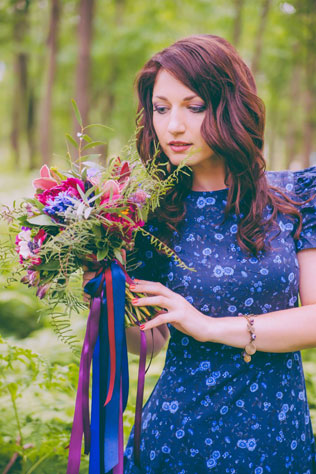 годовщина свадьбы в сказочном лесу, образ для фотосессии