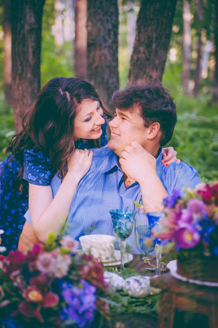 годовщина свадьбы в сказочном лесу