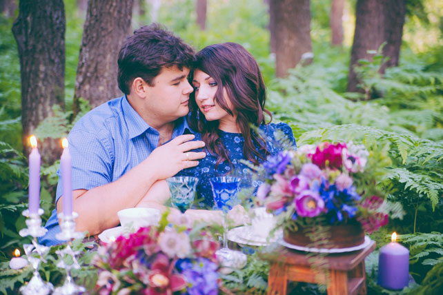 годовщина свадьбы в сказочном лесу