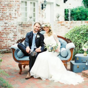 Идеальное сочетание: свадьба в голубых и золотых тонах