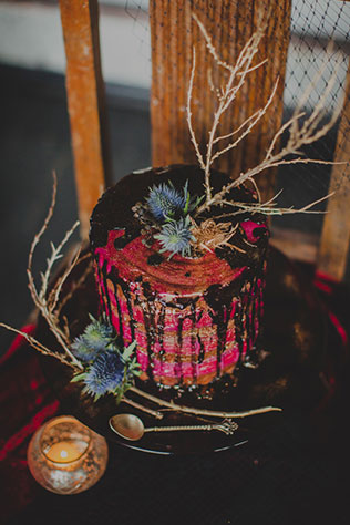 Готичная свадьба, свадебный торт