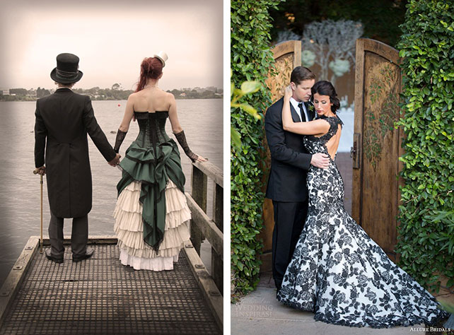 Образ невесты для свадьбы в тематике Хэллоуин