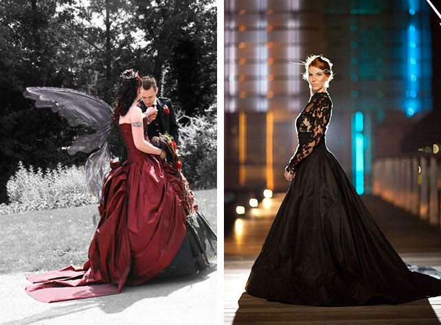 Образ невесты для свадьбы в тематике Хэллоуин