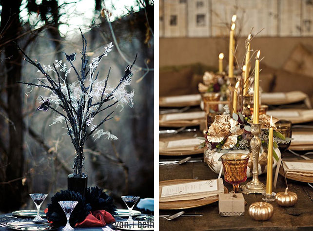 Декор для свадьбы в тематике Хэллоуин