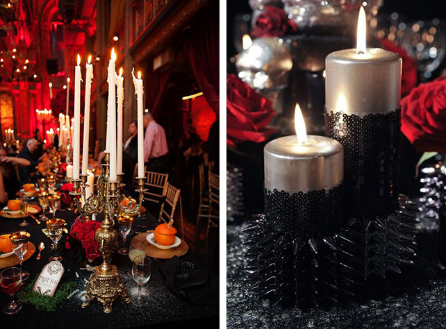 Декор для свадьбы в тематике Хэллоуин