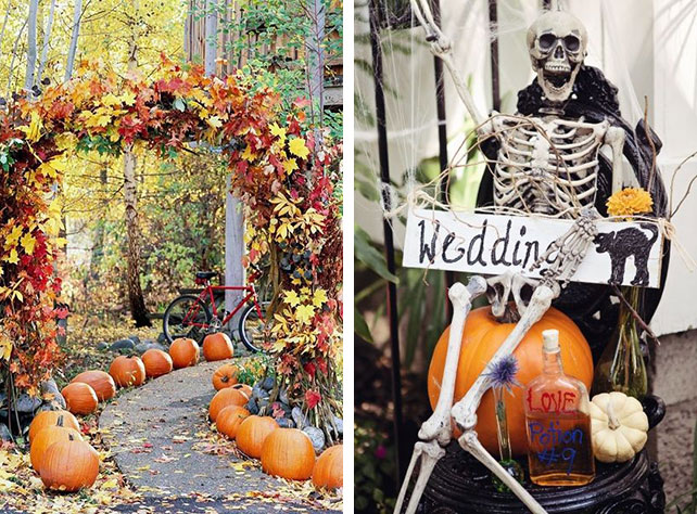 Декор для свадьбы в тематике Хэллоуин
