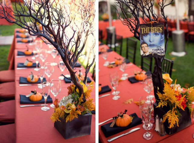 Декор для свадьбы в тематике Хэллоуин