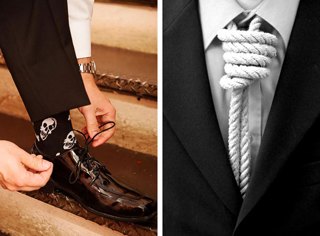 Образ жениха для свадьбы в тематике Хэллоуин