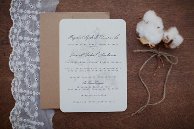 Белый и пушистый хлопок, приглашение