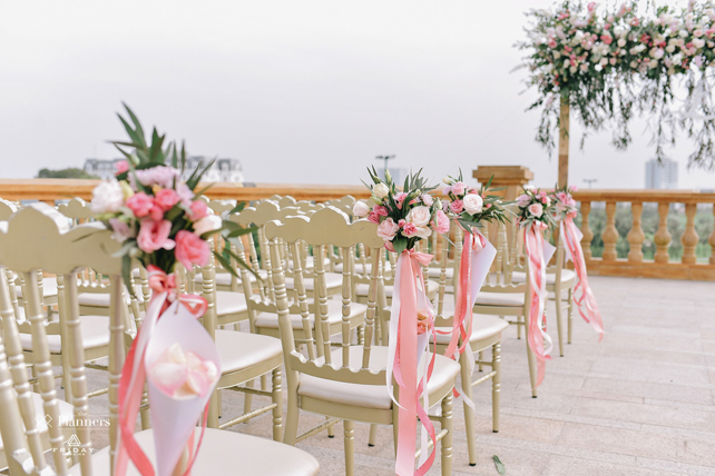 свадьба на крыше, свадебная церемония на крыше 