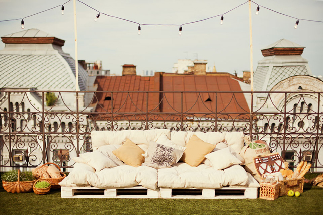 свадьба на крыше, зона отдыха 