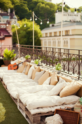 свадьба на крыше, зона отдыха 