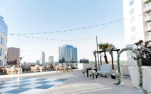 свадьба на крыше, зонирование на свадьбе 