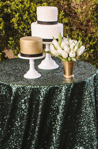 Изумрудная сказка: 50 свадебных фотоидей, свадебный торт