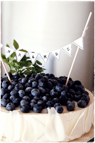 Ягодное настроение для свадьбы, свадебный торт с ягодами
