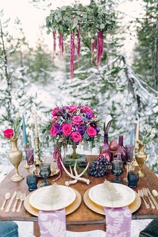 Ягодное настроение для свадьбы, сервировка стола