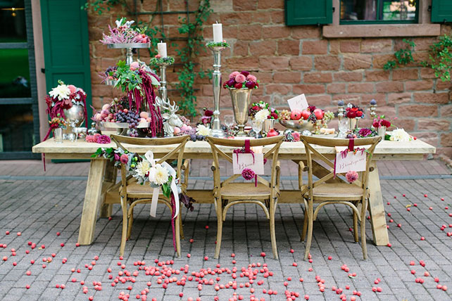Ягодное настроение для свадьбы, декор стола