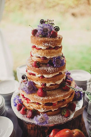 Ягодное настроение для свадьбы, торт 