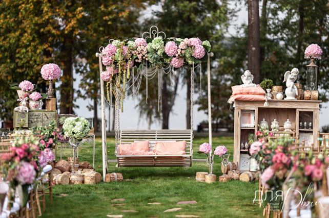 качели на свадьбе