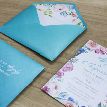 ПЕЧАТЬ ПОЛИГРАФИЯ И ДЕТАЛИ ДЕКОРА - Пригласительные на свадьбу в цвете тиффани