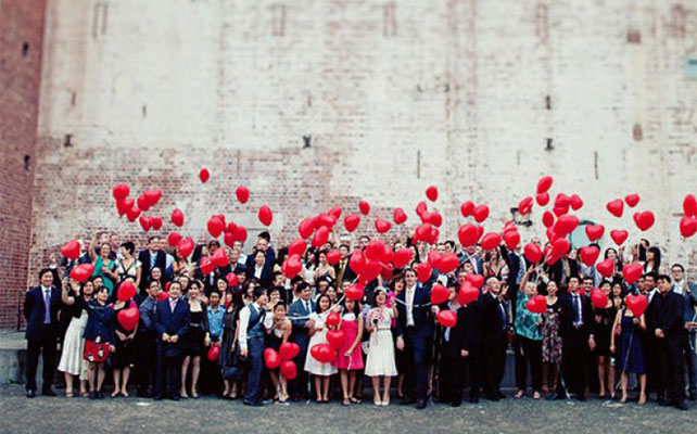 как закончить свадьбу красиво, воздушные шары