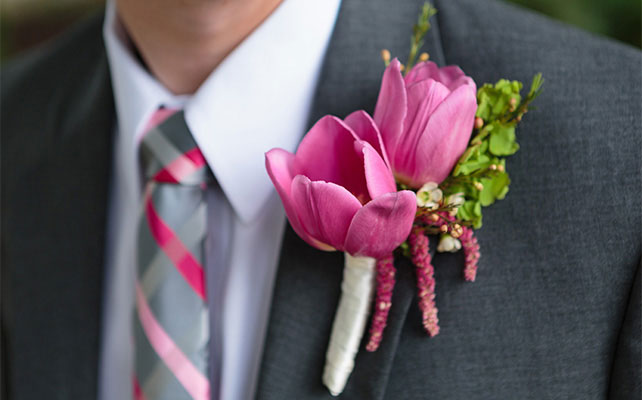 Тюльпаны в бутоньерке