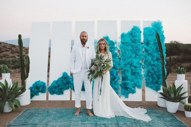 Очарование пустыни: кактусы на летней свадьбе 