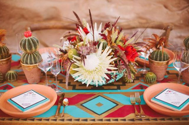 Очарование пустыни: кактусы на летней свадьбе 