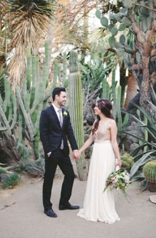 Очарование пустыни: кактусы на летней свадьбе 