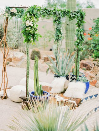 Очарование пустыни: кактусы на летней свадьбе 