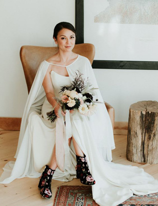 Какую обувь выбирают осенние невесты 