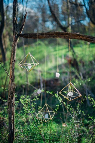 Драгоценные камни и минералы в оформлении свадьбы 