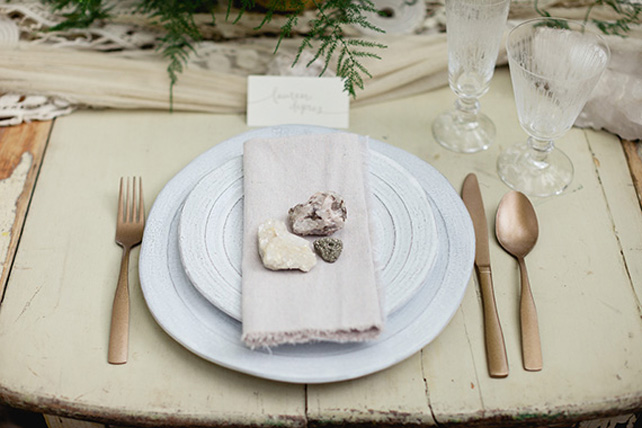 Драгоценные камни и минералы в оформлении свадьбы 