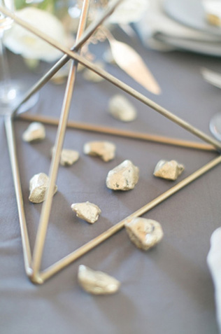 Драгоценные камни и минералы в оформлении свадьбы 