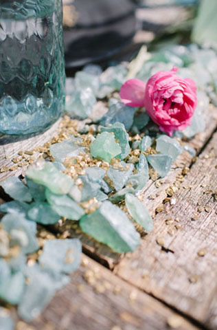 Драгоценные камни и минералы в оформлении свадьбы 