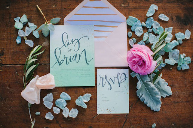 Драгоценные камни и минералы в оформлении свадьбы 