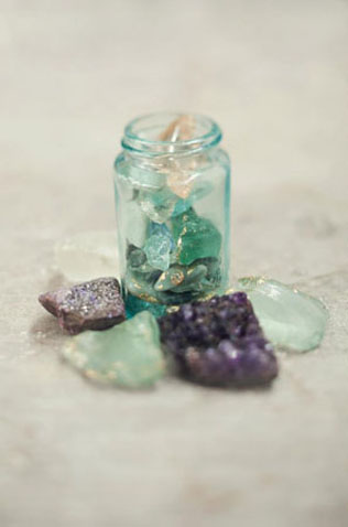 Драгоценные камни и минералы в оформлении свадьбы 