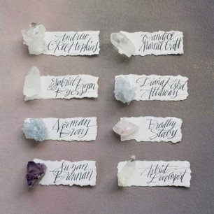 Камни и минералы в оформлении свадьбы