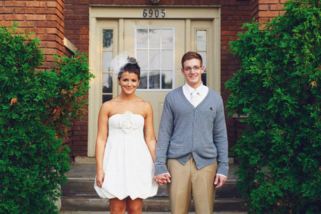 Утепляемся: кардиганы и свитеры в свадебном образе 