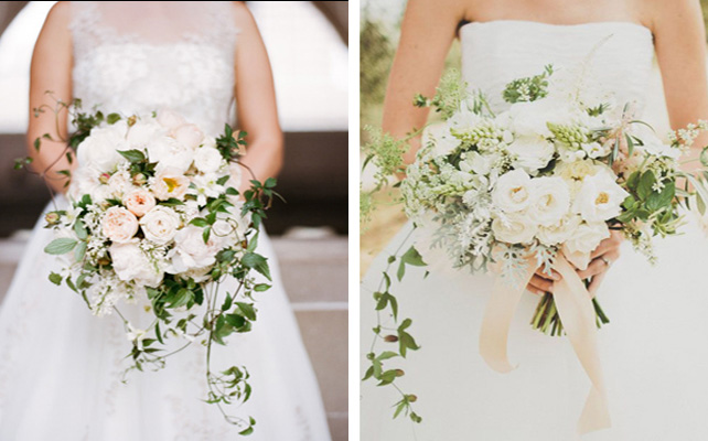 Элегантный каскадный букет невесты